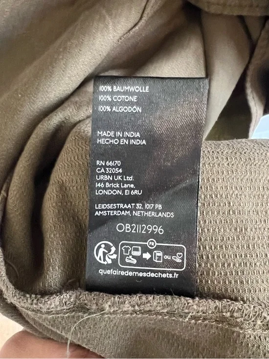 We The Free Olive Military Field Trench Coat NWOT - Picture 6 of 8